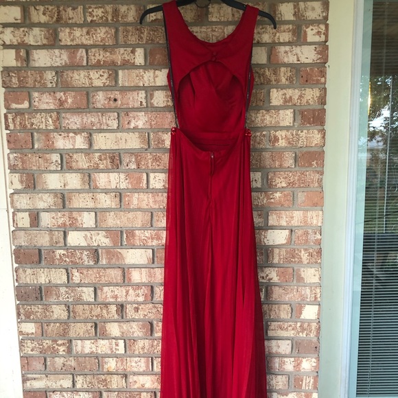 Red prom dress - Picture 2 of 2